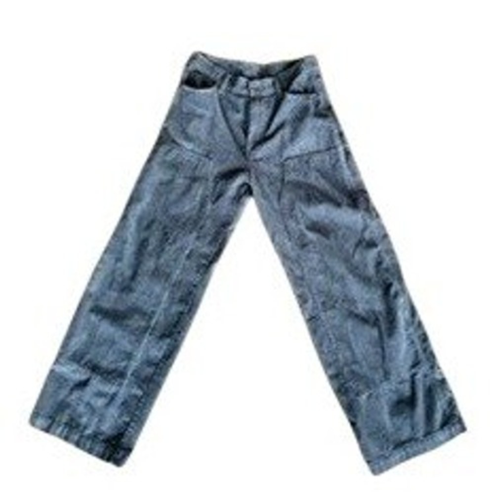 Grey Corduroy Carpenter Pants Men 30x31 Skater Y2K Baggy Workwear No Boundaries